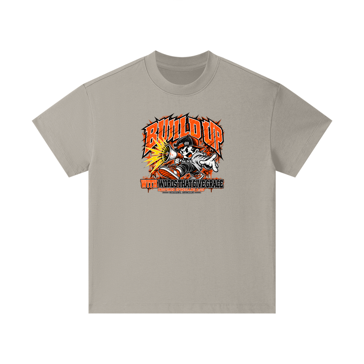 BUILD UP WITH WORDS THAT GIVE GRACE INSPIRED BY EPHESIANS 4:29 Kids T-Shirt