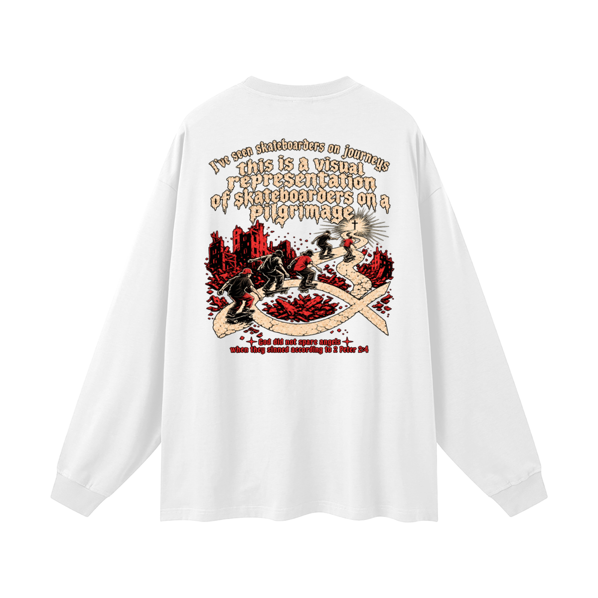 skateboarders on a pilgrimage Long Sleeve T-Shirt