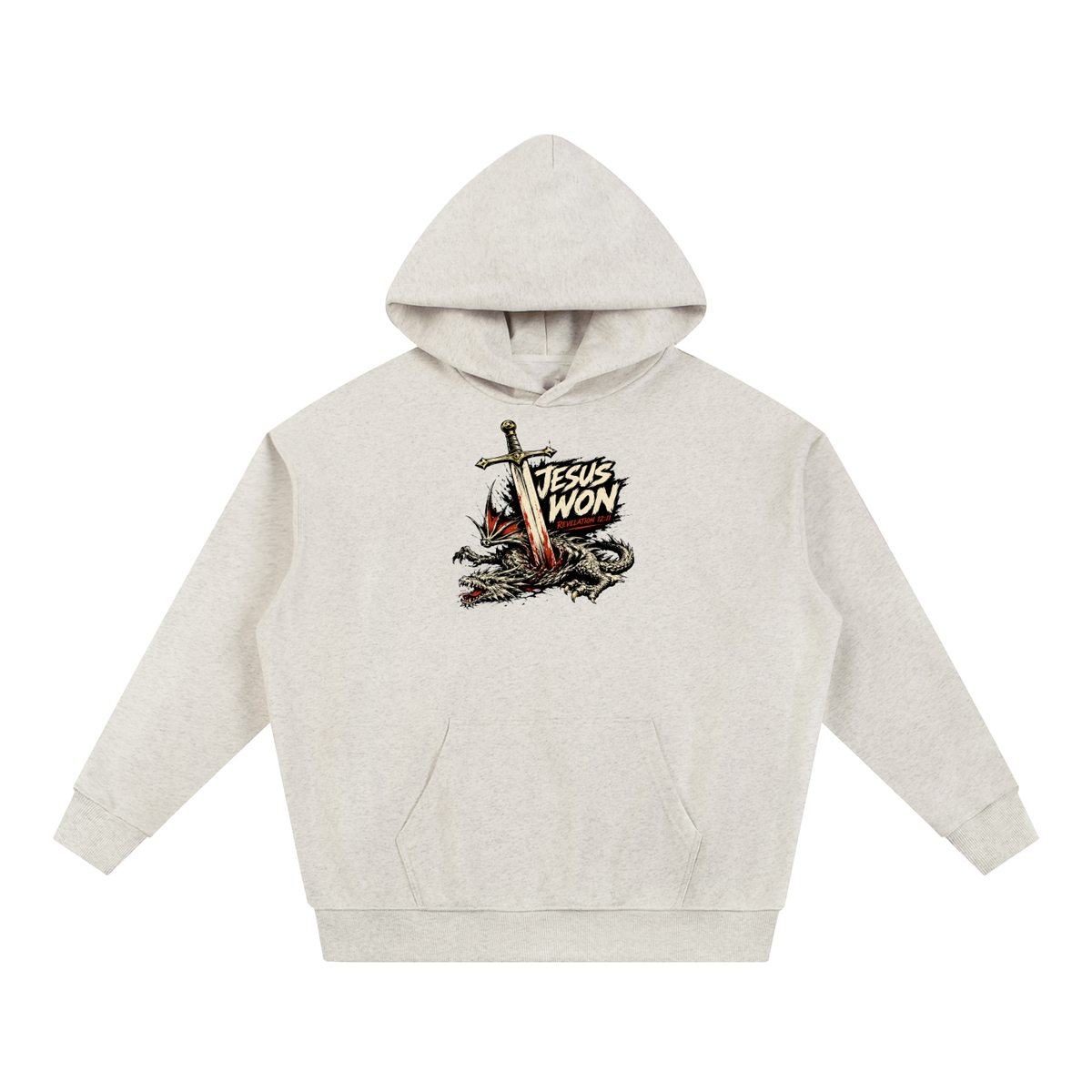 Jesus Won Revelation 12:11 Hoodie