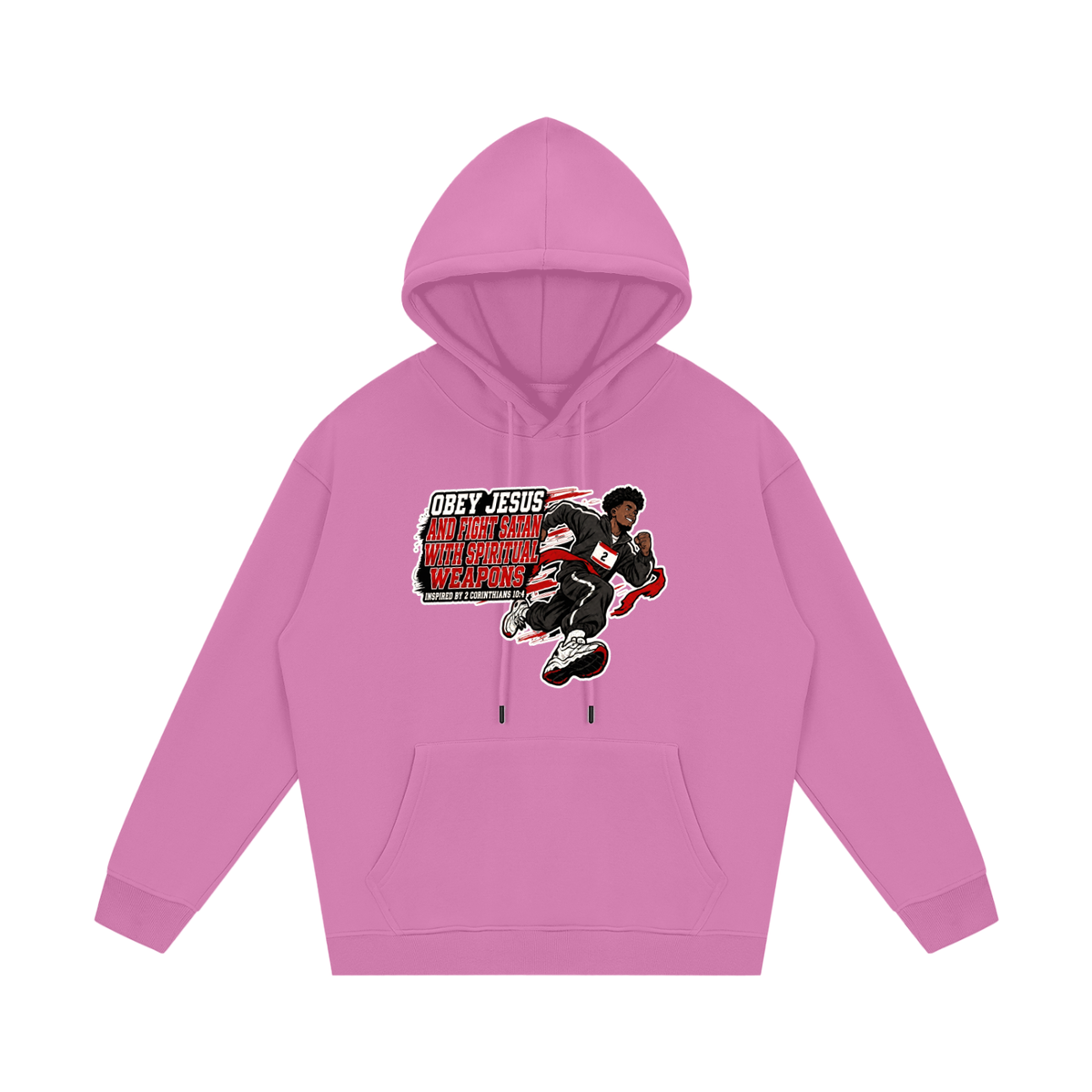 OBEY JESUS AND FIGHT SATAN WITH SPIRITUAL WEAPONS INSPIRED BY 2 CORINTHIANS 10:4 Hoodie