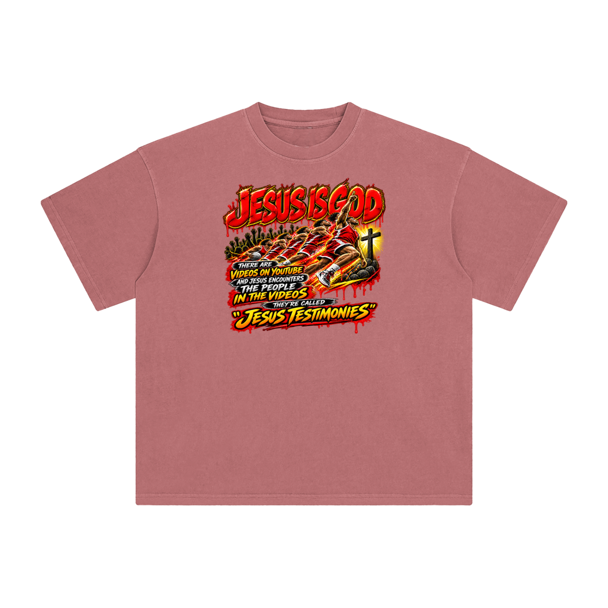 JESUS IS GOD THERE ARE VIDEOS ON YOUTUBE AND JESUS ENCOUNTERS THE PEOPLE IN THE VIDEOS THEY'RE CALLED "JESUS TESTIMONIES" T-Shirt