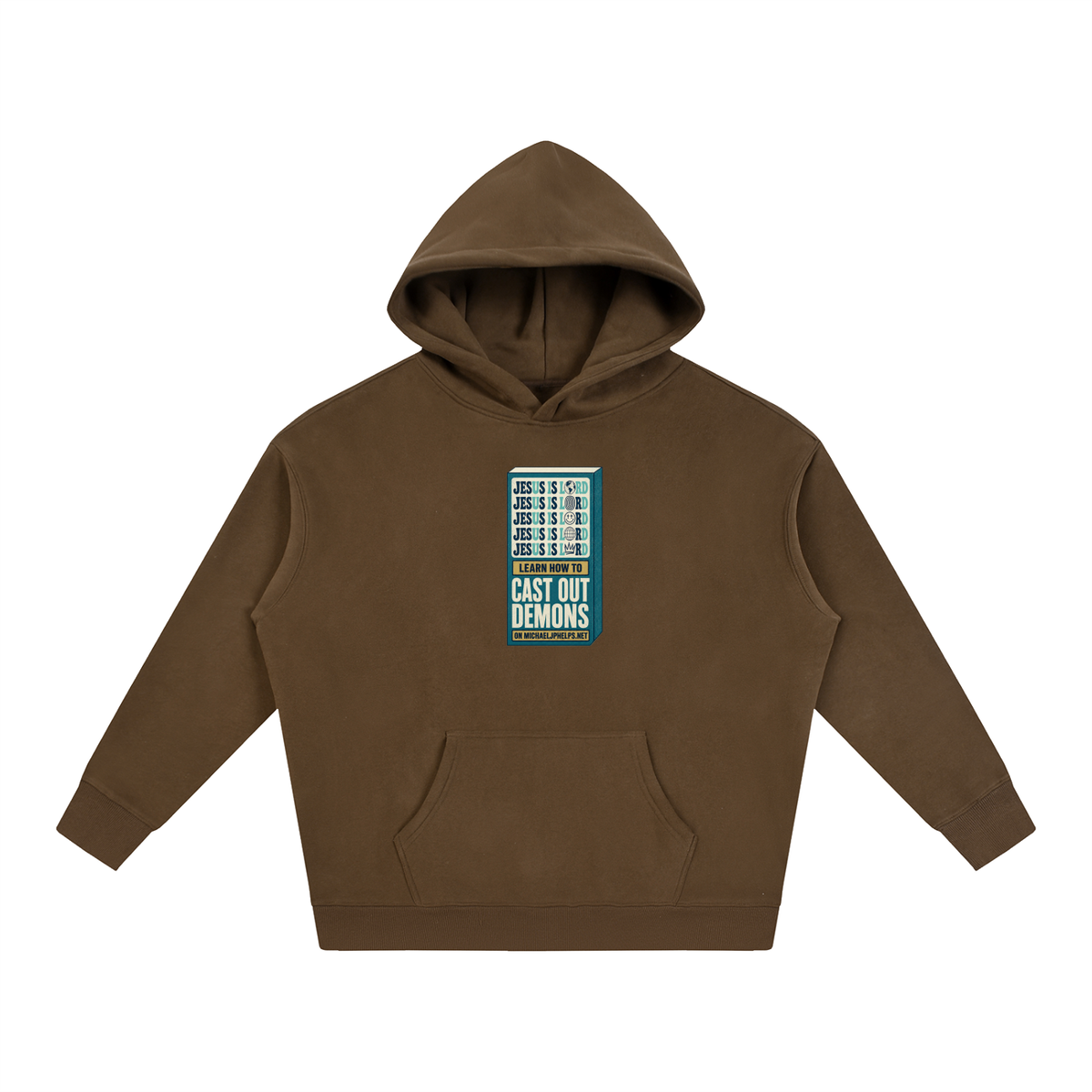 Jesus is Lord 5x Learn how to cast out demons on MICHAELJPHELPS.NET Hoodie