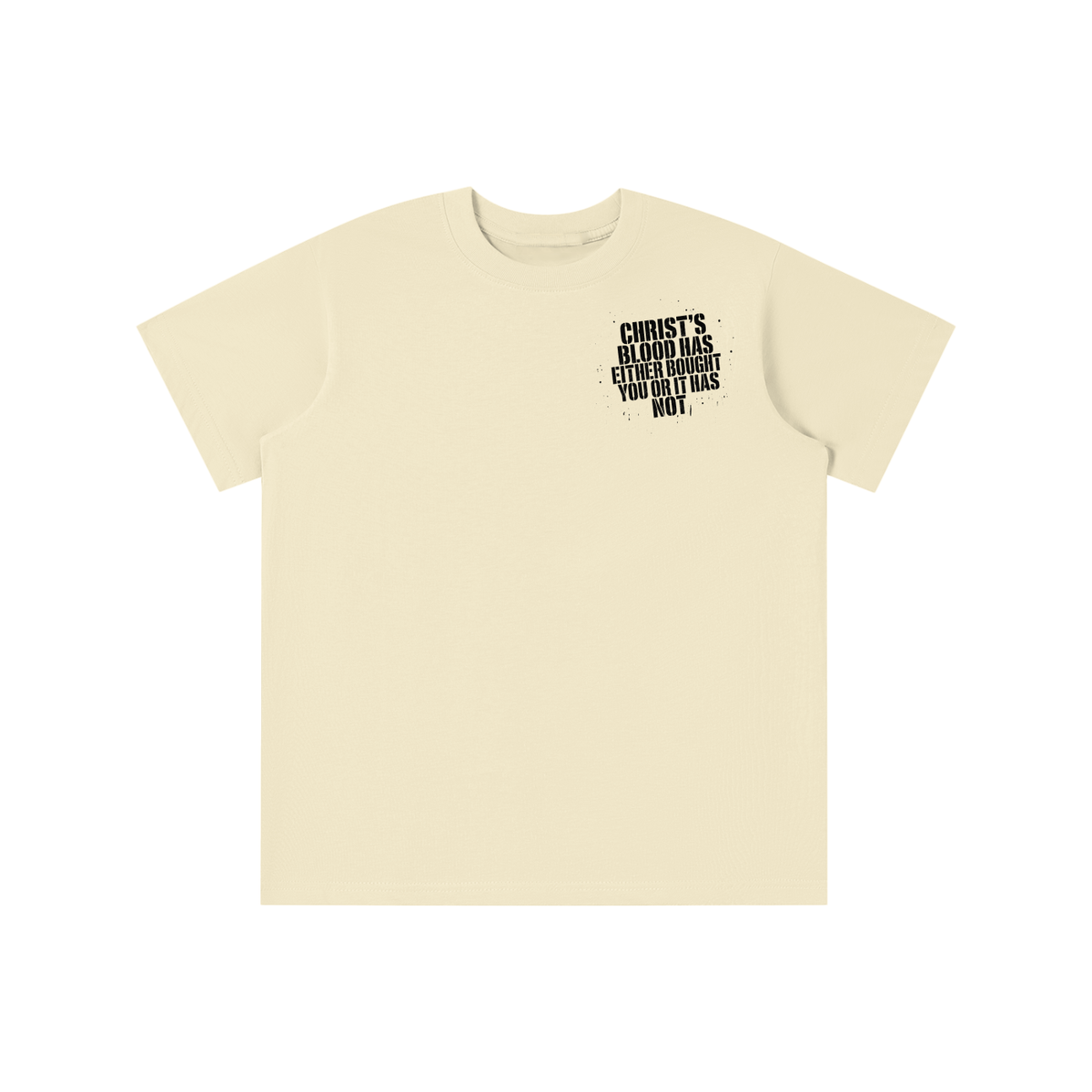 CHRIST'S BLOOD HAS EITHER BOUGHT YOU OR IT HAS NOT T-shirt