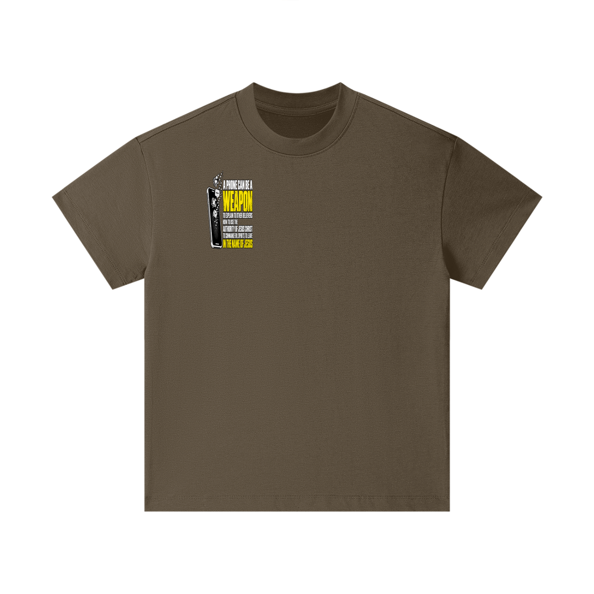 A PHONE CAN BE A WEAPON TO EXPLAIN TO OTHER BELIEVERS HOW TO US THE AUTHORITY OF JESUS CHRIST TO COMMAND EVIL SPIRITS TO IN THE NAME JESUS Kids T-Shirt