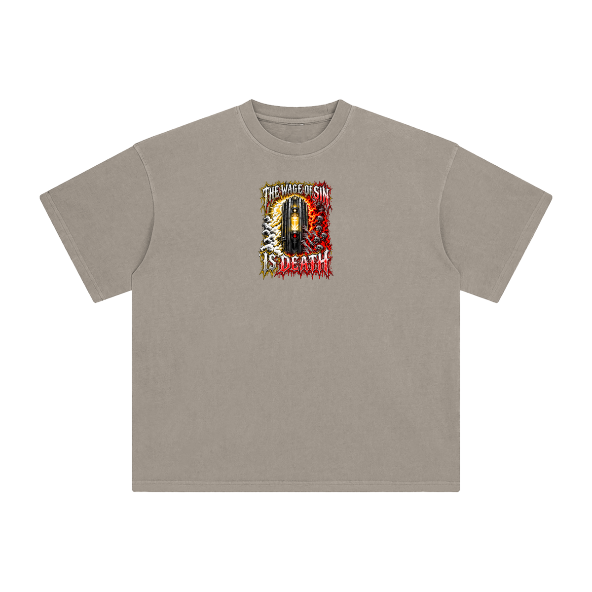 THE WAGE OF SIN IS DEATH WORKOUT YOUR SALVATION WITH FEAR & TREMBLING T-Shirt