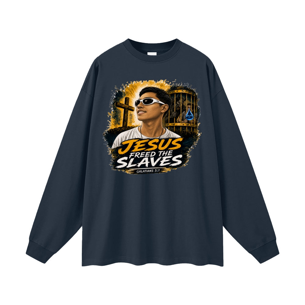 Jesus freed the slaves Long Sleeve T-Shirt