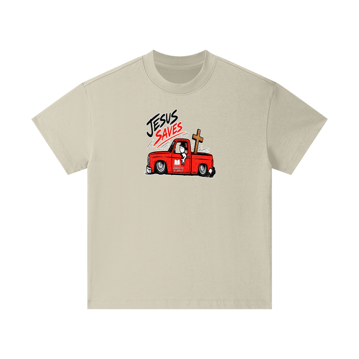 JESUS SAVES BOOK HEBREWS 9:22 & 1 JOHN 1:7 Kids T-Shirt
