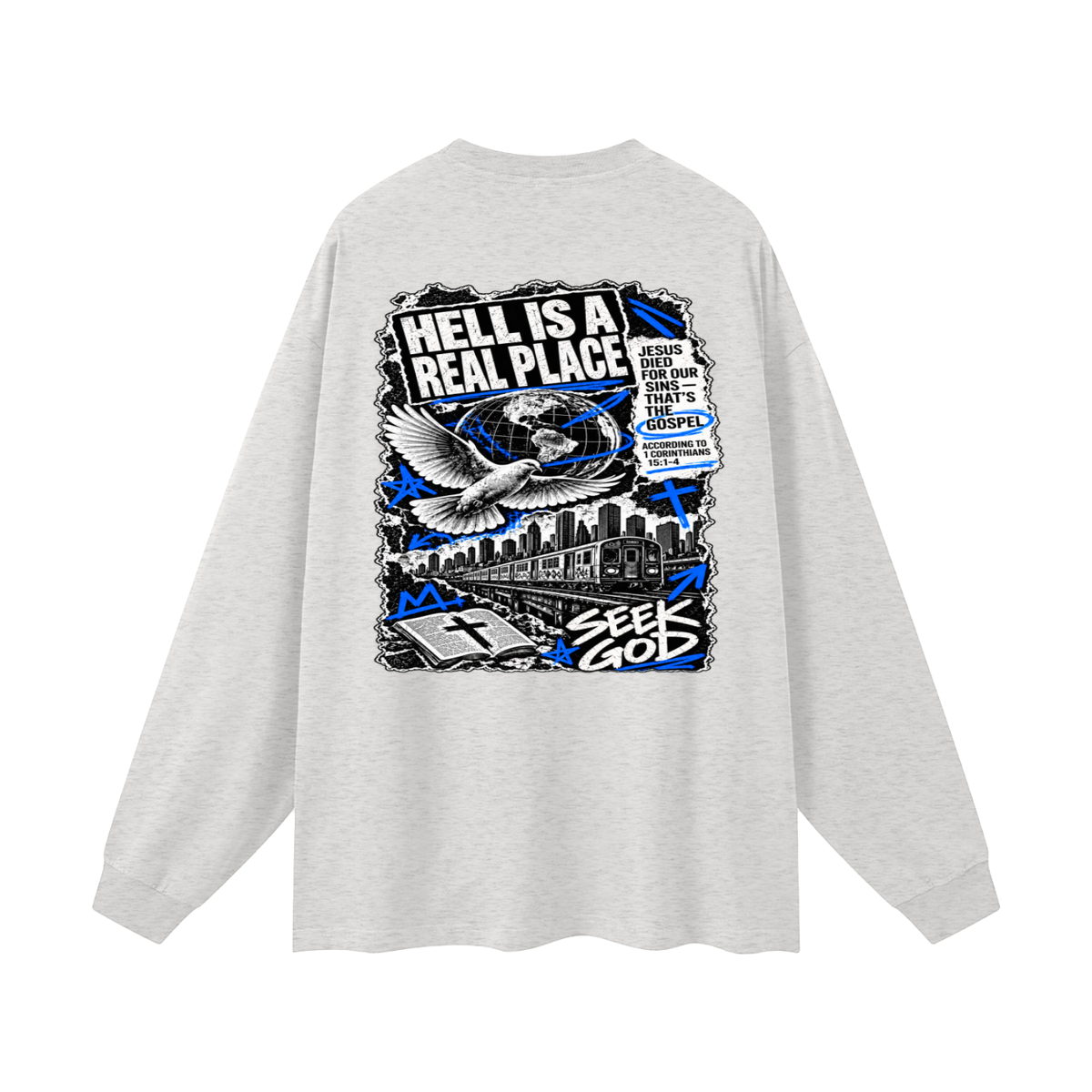 FISH FOR PEOPLE THAT'S A metaphor AND YOU COULD LEARN HOW TO CAST OUT DEMONS ON MICHAELJPHELPS.COM Long Sleeve T-Shirt