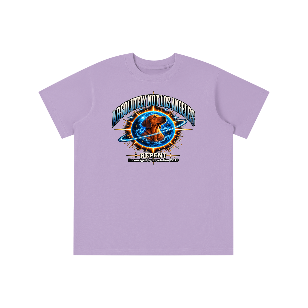 ABSOLUTELY NOT LOS ANGELES REPENT Encouraged by Revelation 22:15 youth T-shirt