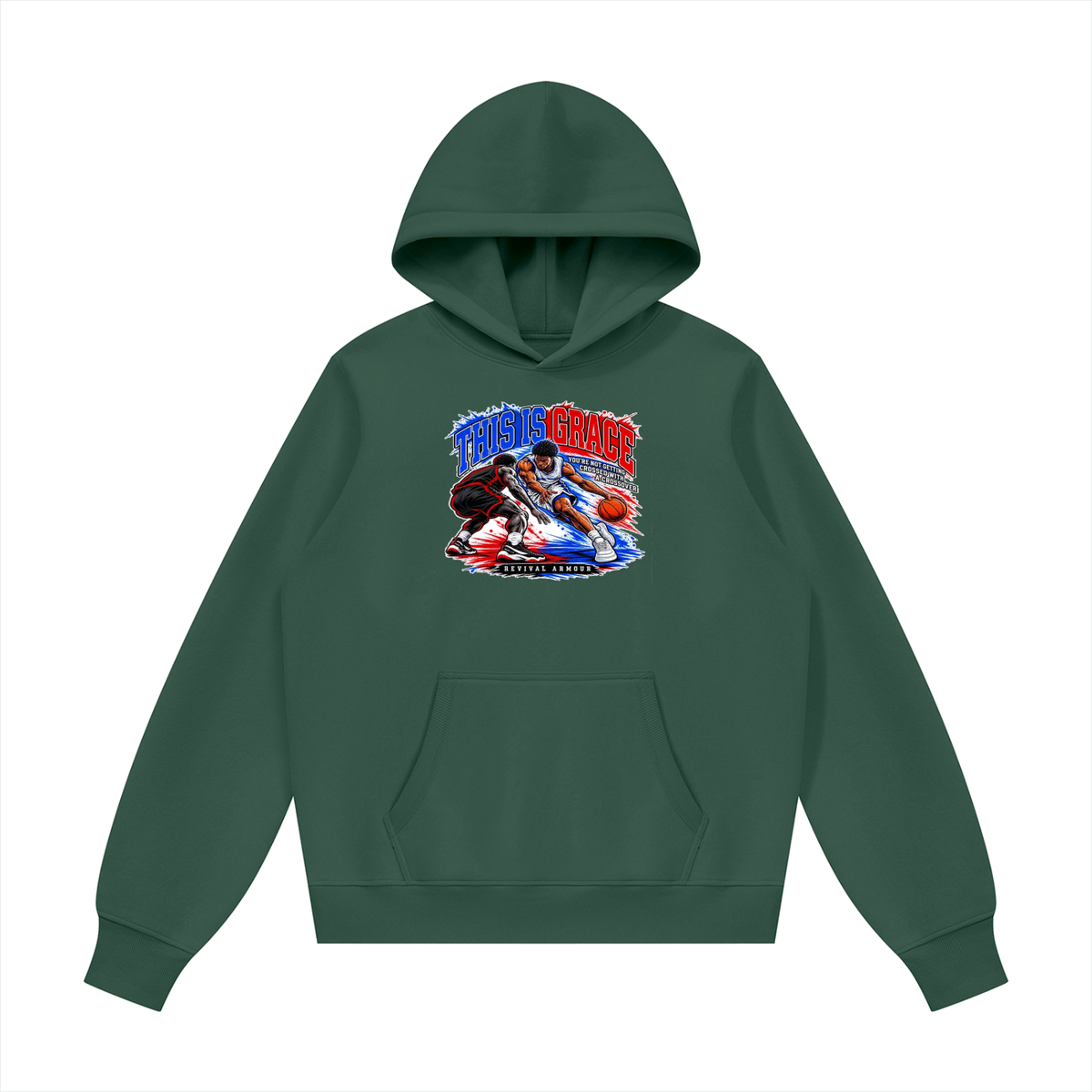 THIS IS GRACE YOU'RE NOT GETTING CROSSED WITH A CROSSOVER ( MARK 1:15 IS ON HIS SHOES TOO ) Hoodie