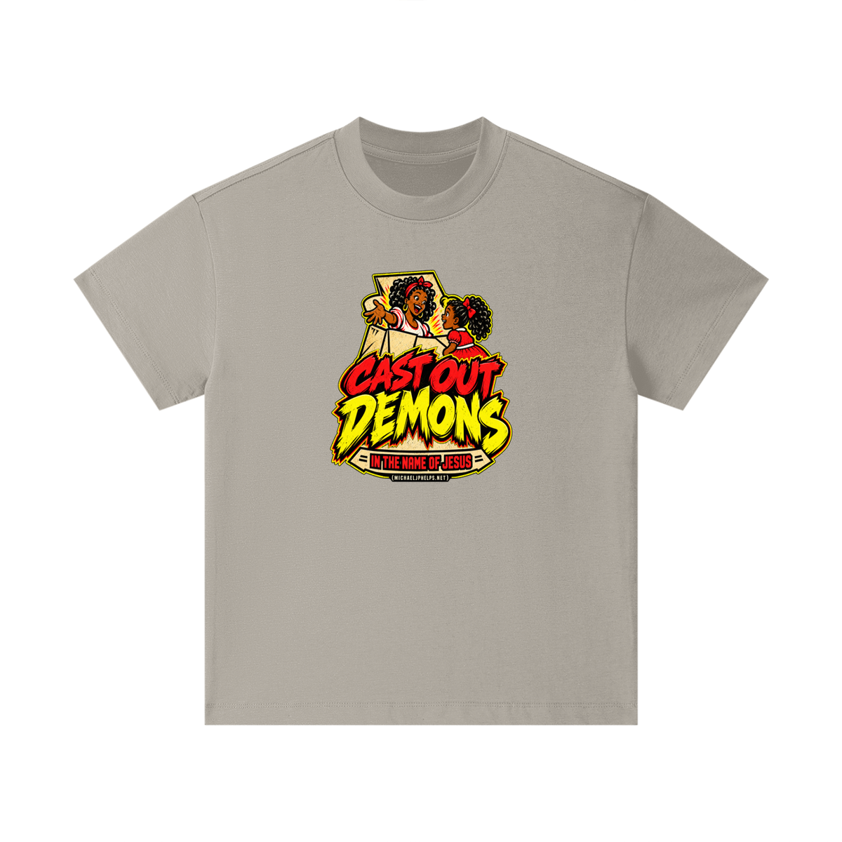 CAST OUT DEMONS IN THE NAME OF JESUS (MICHAELJPHELPS.NET) Kids T-Shirt