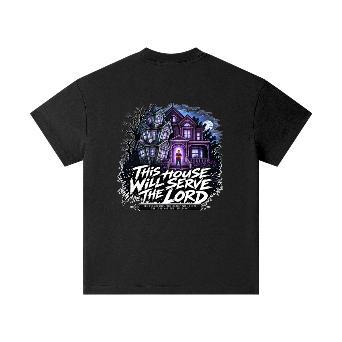 JESUS IS LORD ACCORDING TO JOHN 10:30 THIS HOUSE WiLL SERVE THE LORD THE PERSON WILL "THE HOUSE" WILL SERVE THE LORD NOT THE "BUILDING" Kids T-Shirt