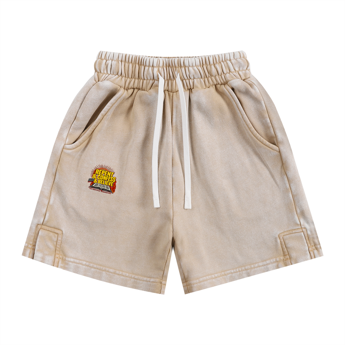 REPENT & CONFESS & BELIEVE Kids' Shorts