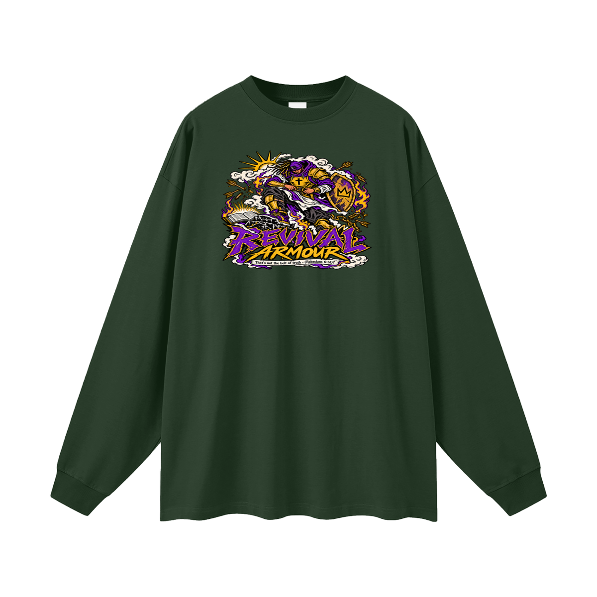 REVIVAL ARMOUR That's not the belt of truth - (Ephesians 6:14) Long Sleeve T-Shirt