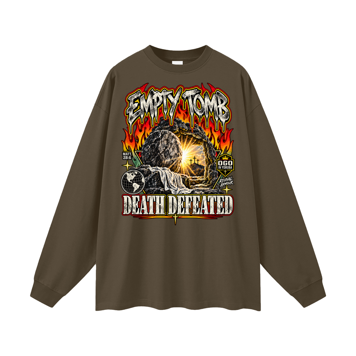 EMPTY TOMB DEATH DEFEATED Long Sleeve T-Shirt
