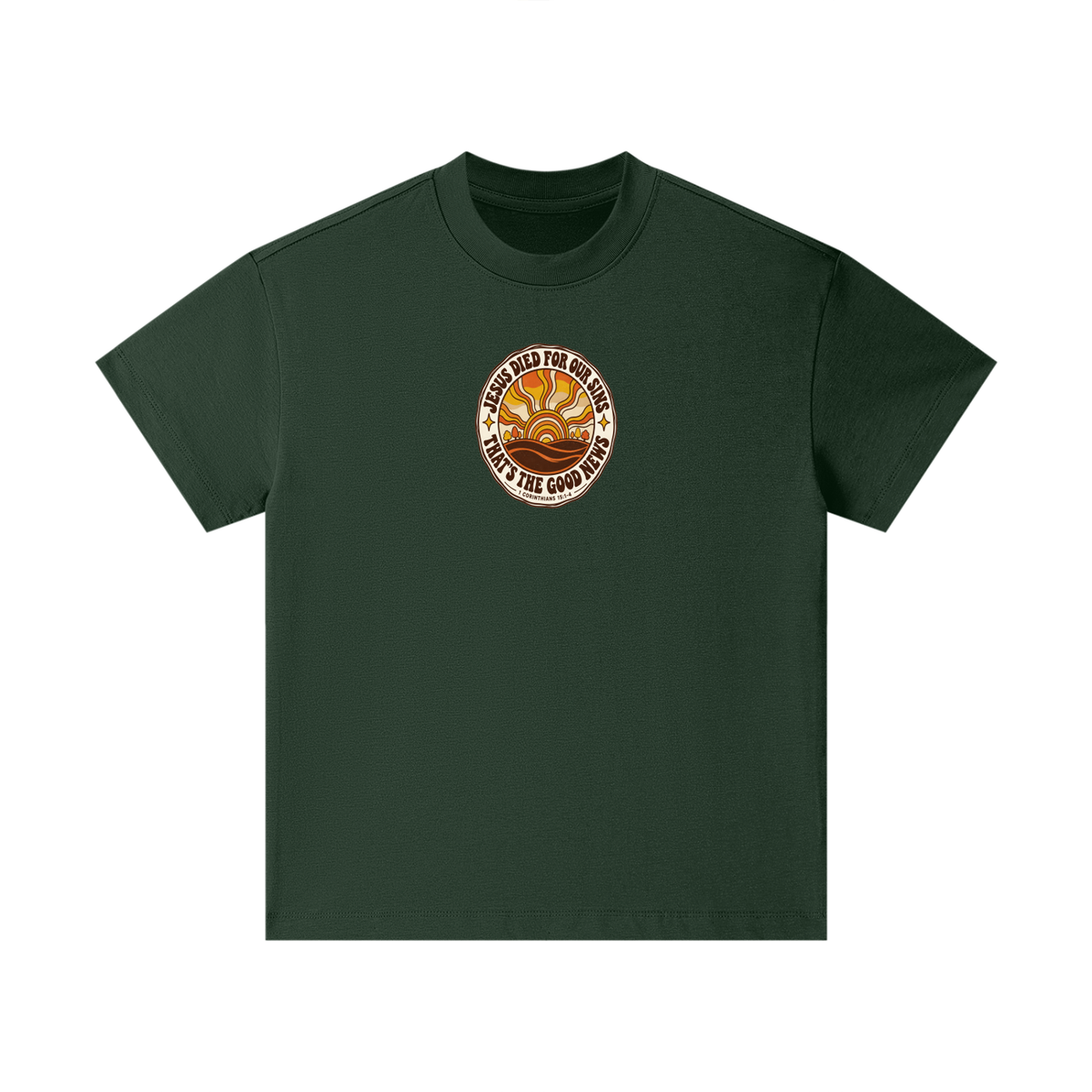 JESUS DIED FOR OUR SINS THAT'S THE GOOD NEWS 1 CORTHIANS 15:1-4 Kids T-Shirt