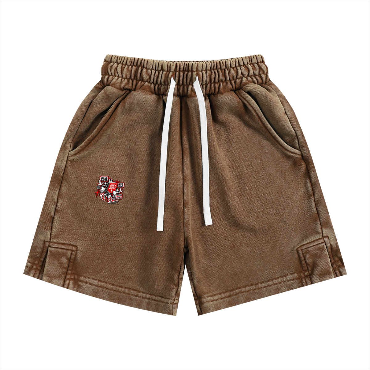 Jesus Saves Holy Bible Good News Jesus Died For Our Sins Kids' Shorts