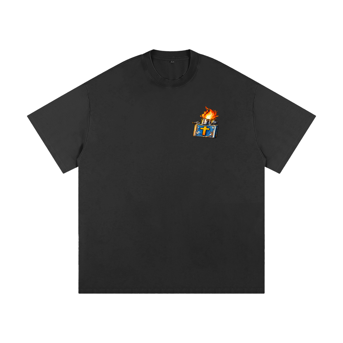 JESUS SAVES FROM IRE THAT GOES OUT AND DOGS DON'T GO TO THE NEW JERUSALEM ACCORDING TO REVELATION 22:15 T-Shirt