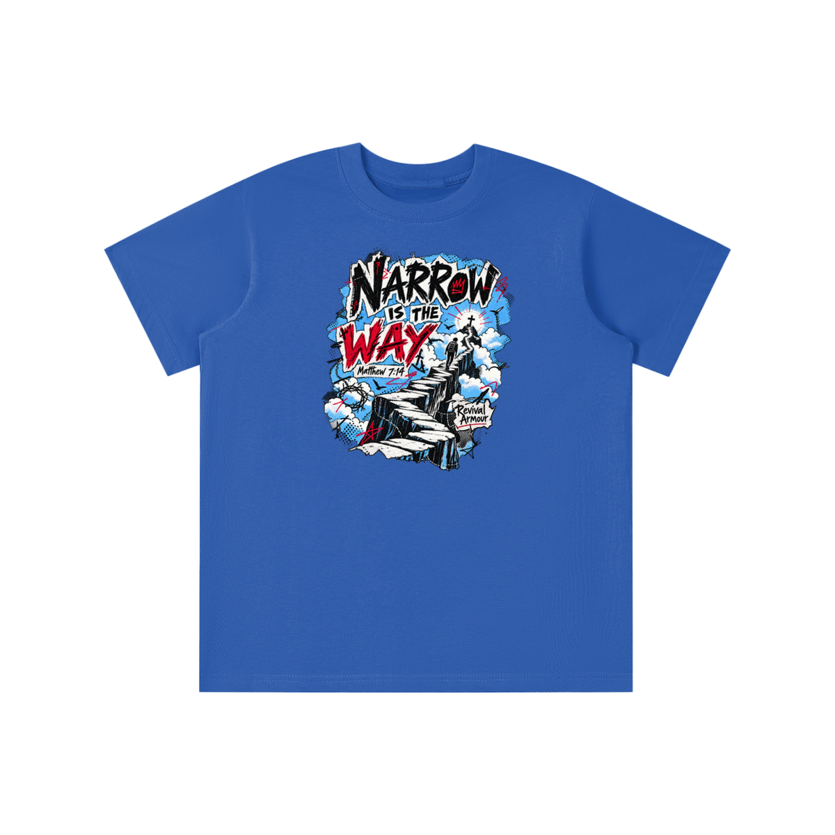 NARROW IS THE WAY [MATTHEW 7:14] Revival Armour youth T-shirt