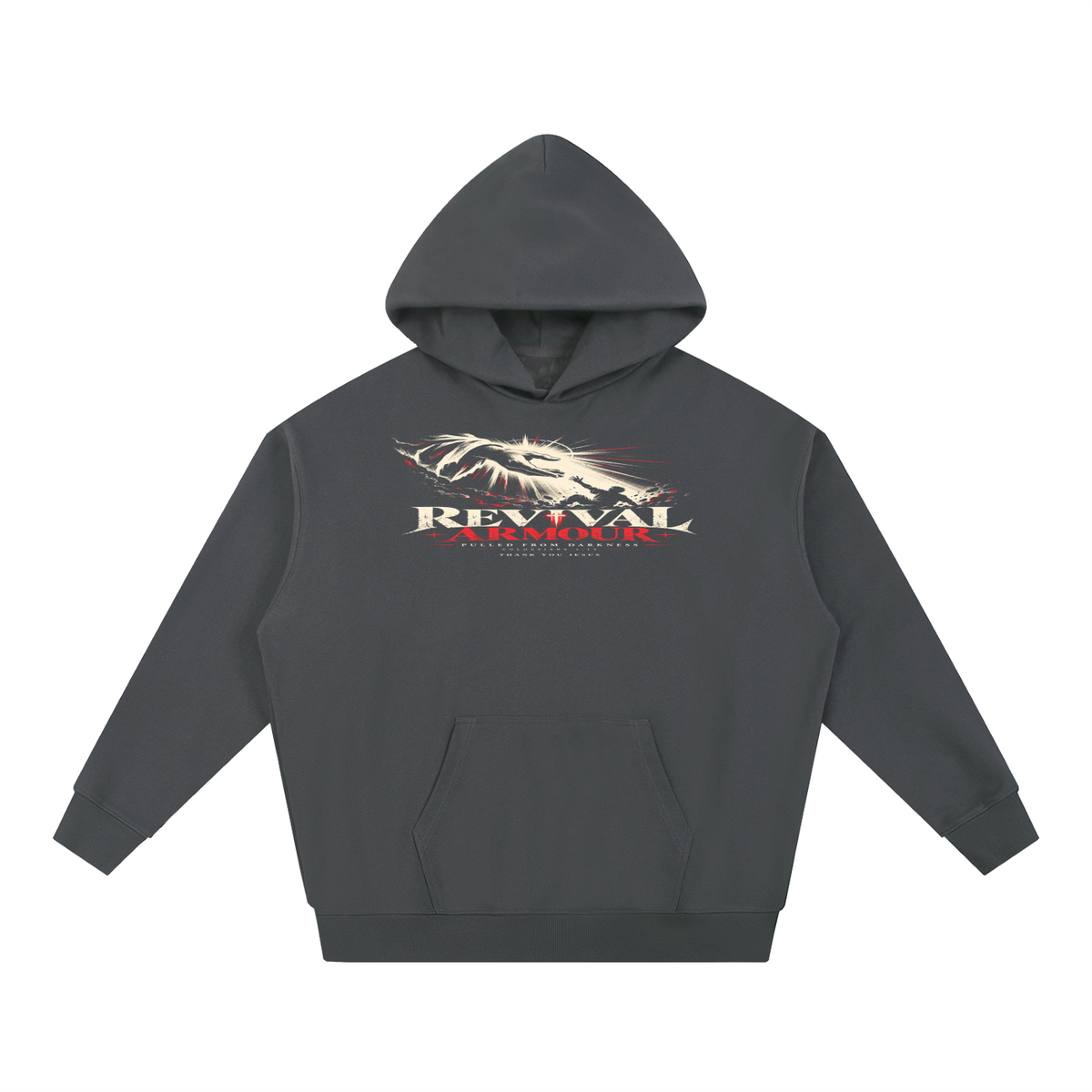 REVIVAL ARMOUR -PULLED FROM DARKNESS- -1 COLOSSIANS 1:13- THANK YOU JESUS  Hoodie
