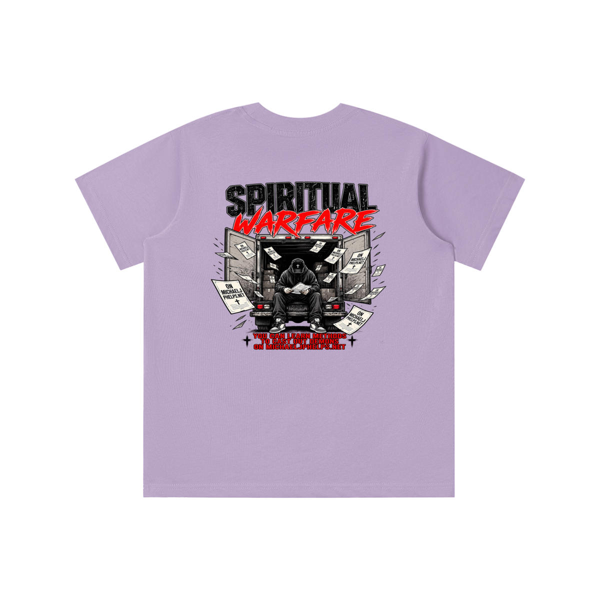 THE HOLY BIBLE THAT'S A GOOD BOOK SPIRITUAL WARFARE YOU CAN LEARN METHODS TO CAST OUT DEMONS ON MICHAELJPHELPS.NET youth T-shirt