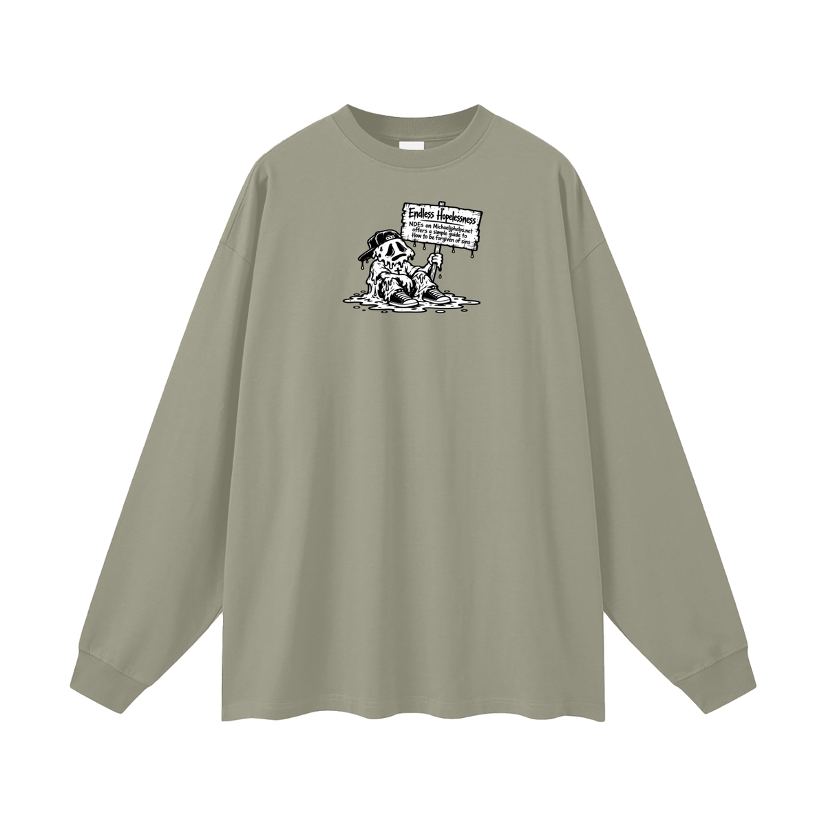ENDLESS HOPELESSNESS NDEs on michaeljphelps.net offers a simple guide to How to be forgiven of sins Long Sleeve T-Shirt