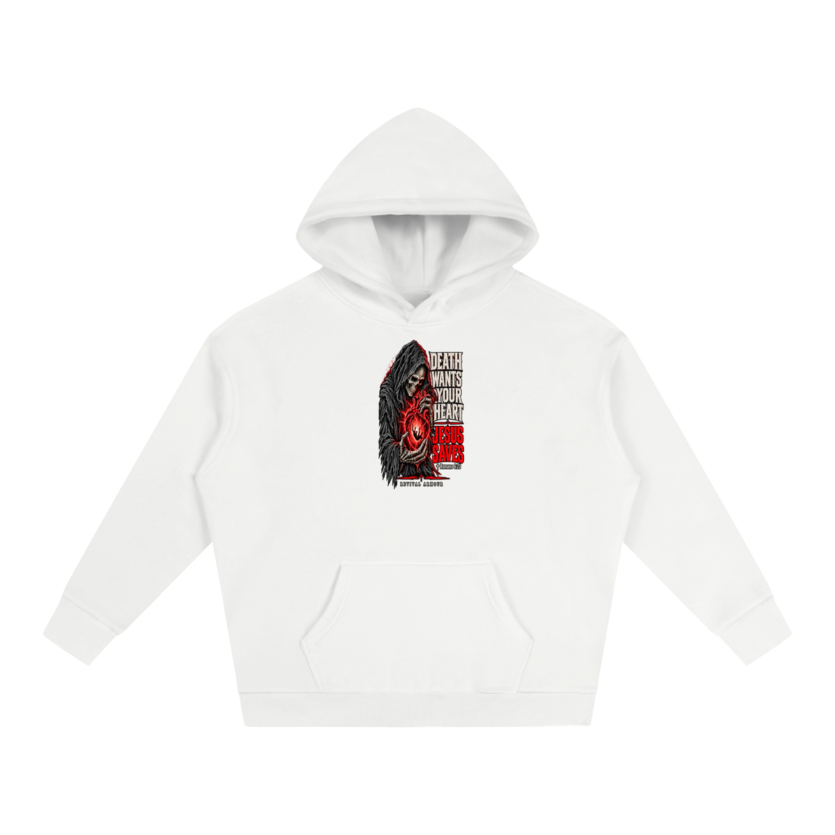 DEATH WANTS YOUR HEART JESUS SAVES ROMANS 6:23 REVIVAL ARMOUR Hoodie
