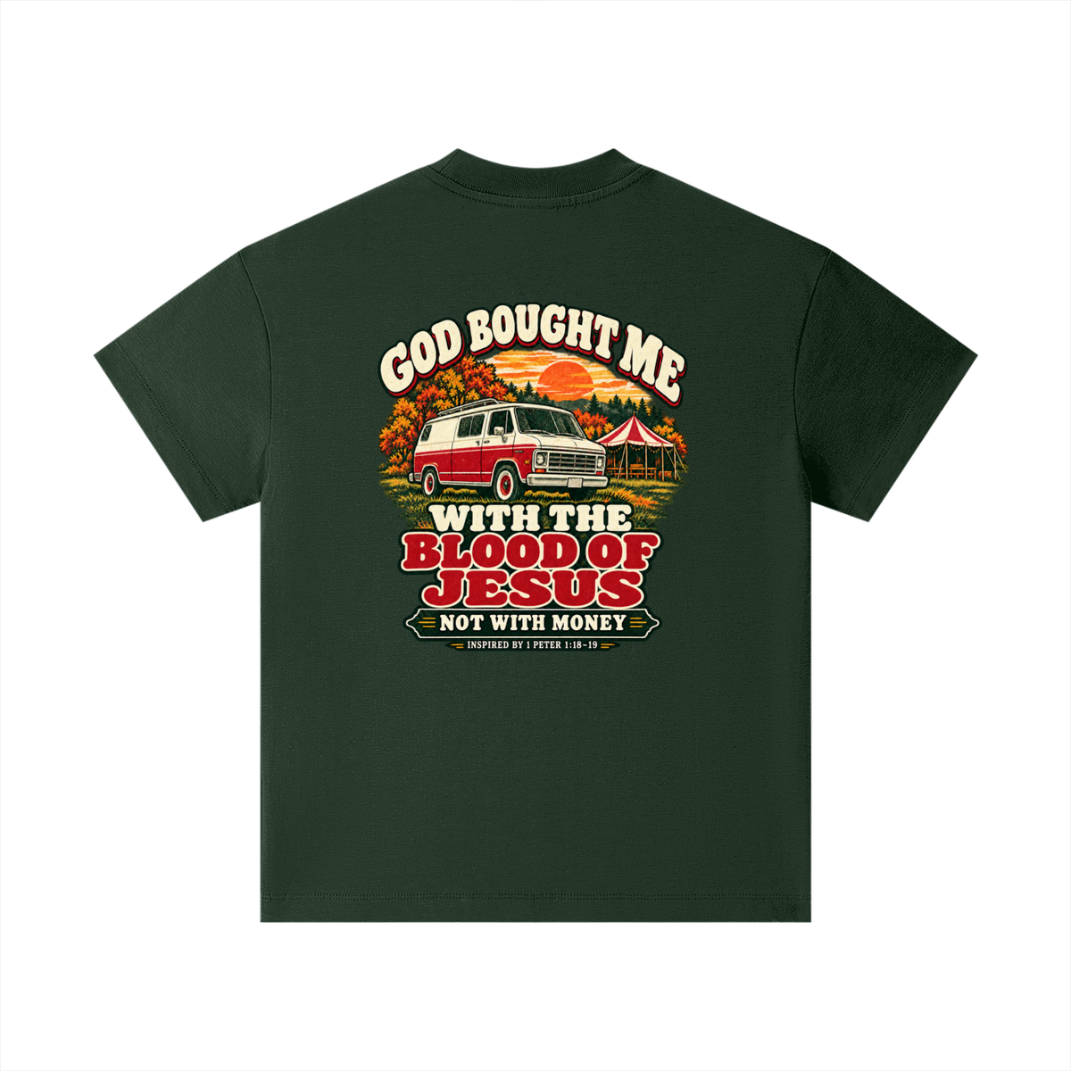 GOD BOUGHT ME WITH THE BLOOD OF JESUS NOT WITH MONEY - INSPIRED BY 1 PETER 1:18-19 - Kids T-Shirt