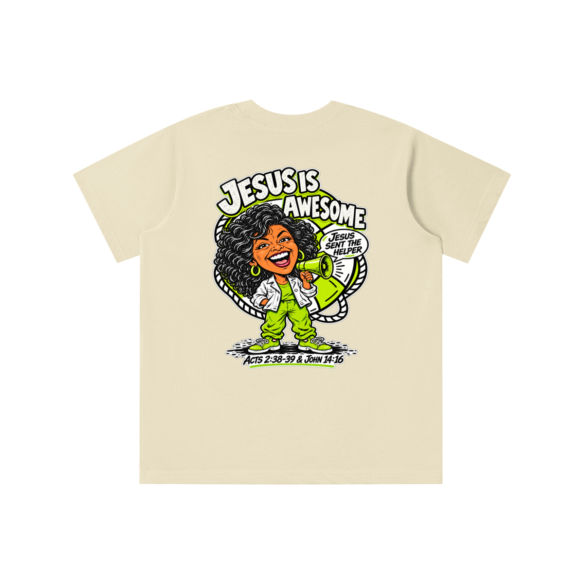 JESUS IS AWESOME JESUS SENT THE HELPER youth T-shirt