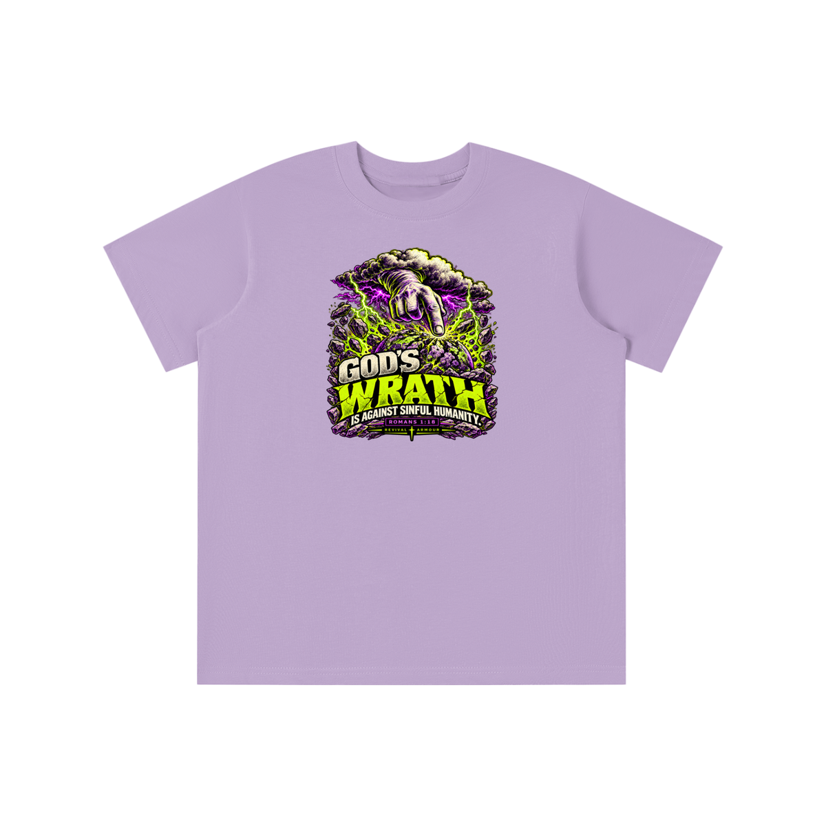 GOD'S WRATH IS AGAINST SINFUL HUMANITY [ROMANS 1:18] youth T-shirt