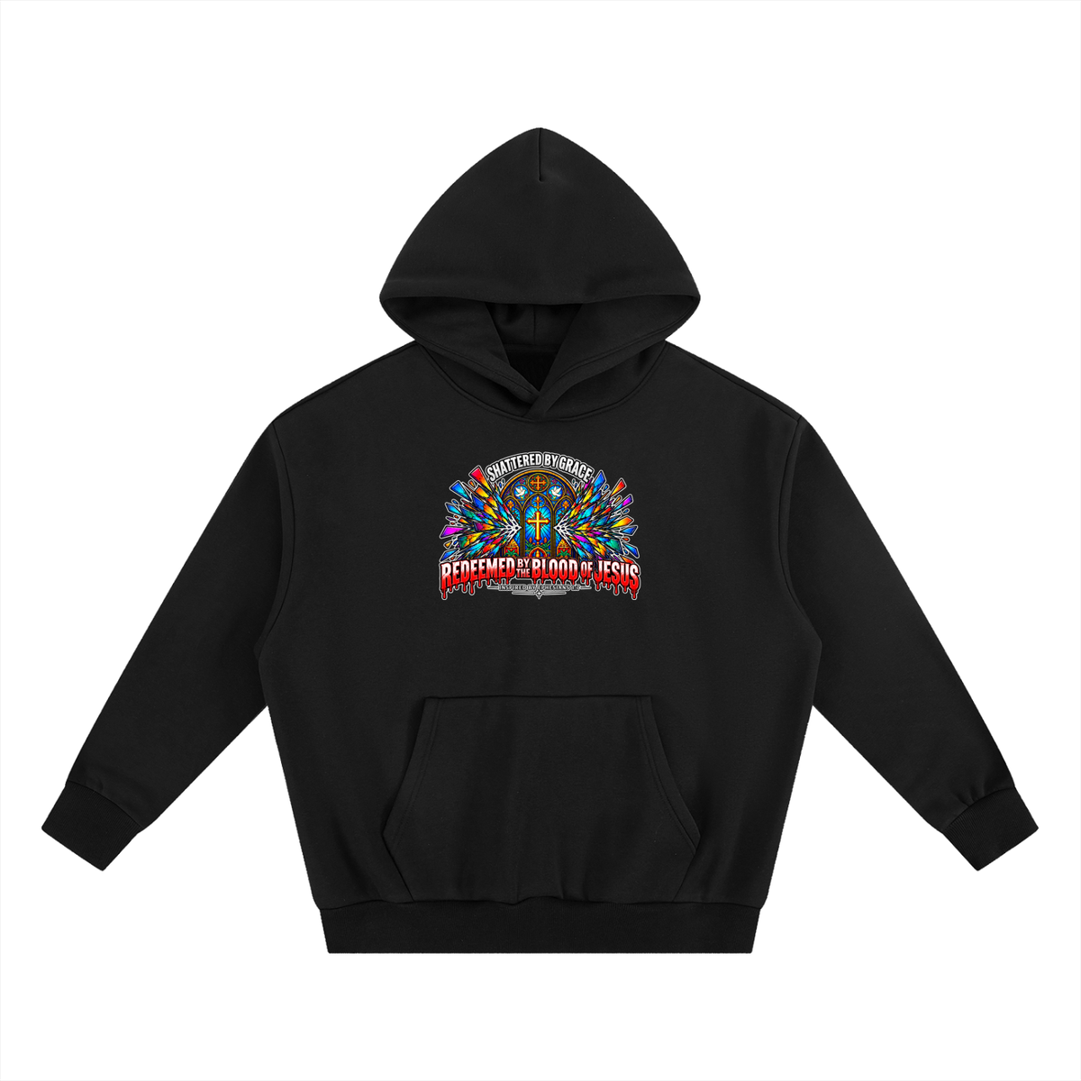 SHATTERED BY GRACE REDEEDMED BY THE BLOOD OF JESUS INSPIRED BY EPHESISANS 1:7 Hoodie