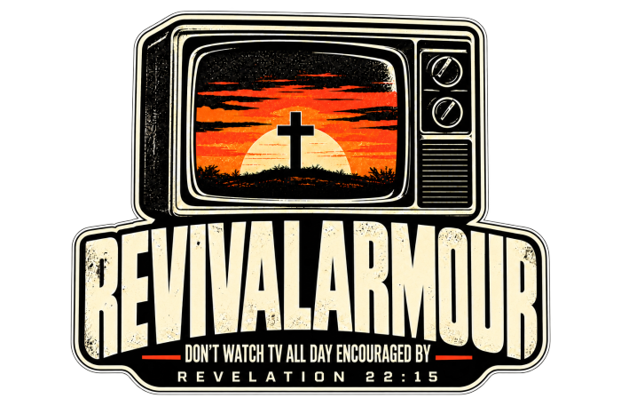 REVIVAL ARMOUR DON'T WATCH ALL DAY ENCOURAGED BY REVELATION 22:15 hidden pocket Hoodie