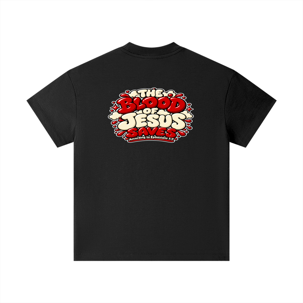 THE BLOOD OF JESUS SAVES ACCORDING TO EPHESIANS 1:7 Kids T-Shirt