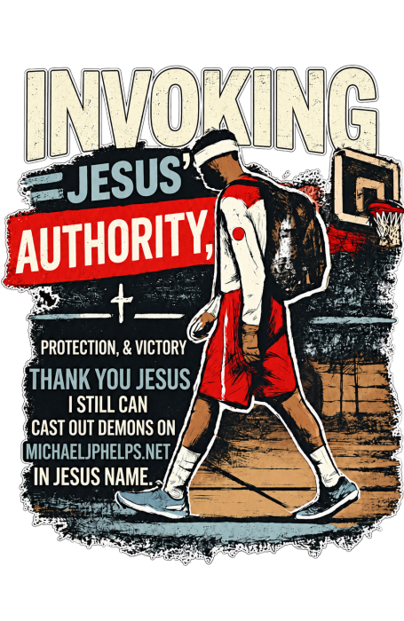 INVOKING JESUS' AUTHORITY, PROTECTION, & VICTORY THANK YOU JESUS I STILL CAN CAST OUT DEMONS ON MICHAELJPHELPS.NET IN JESUS NAME. youth T-shirt