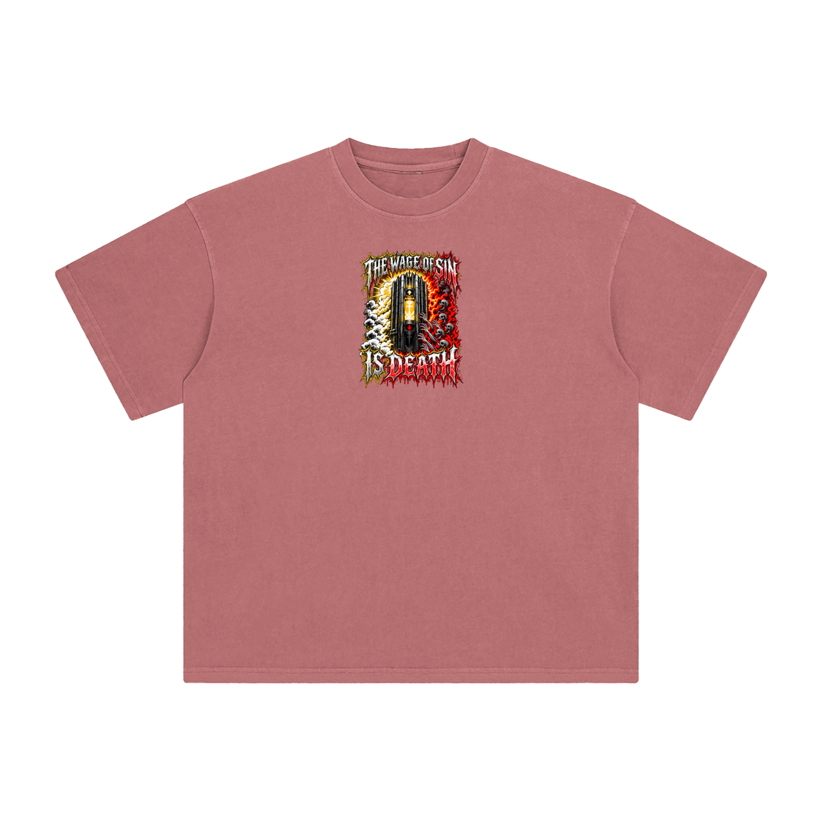 THE WAGE OF SIN IS DEATH WORKOUT YOUR SALVATION WITH FEAR & TREMBLING T-Shirt
