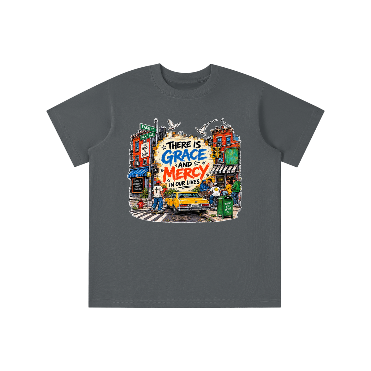 THERE IS GRACE AND MERCY IN OUR LIVES THANK YOU JESUS youth T-shirt