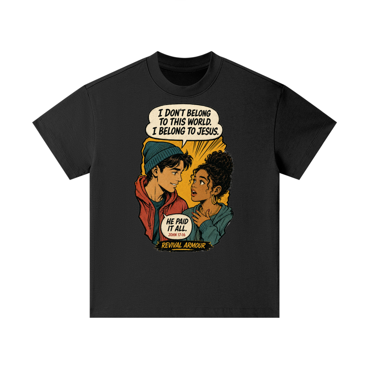 John 17:16 inspired  Kids T-Shirt