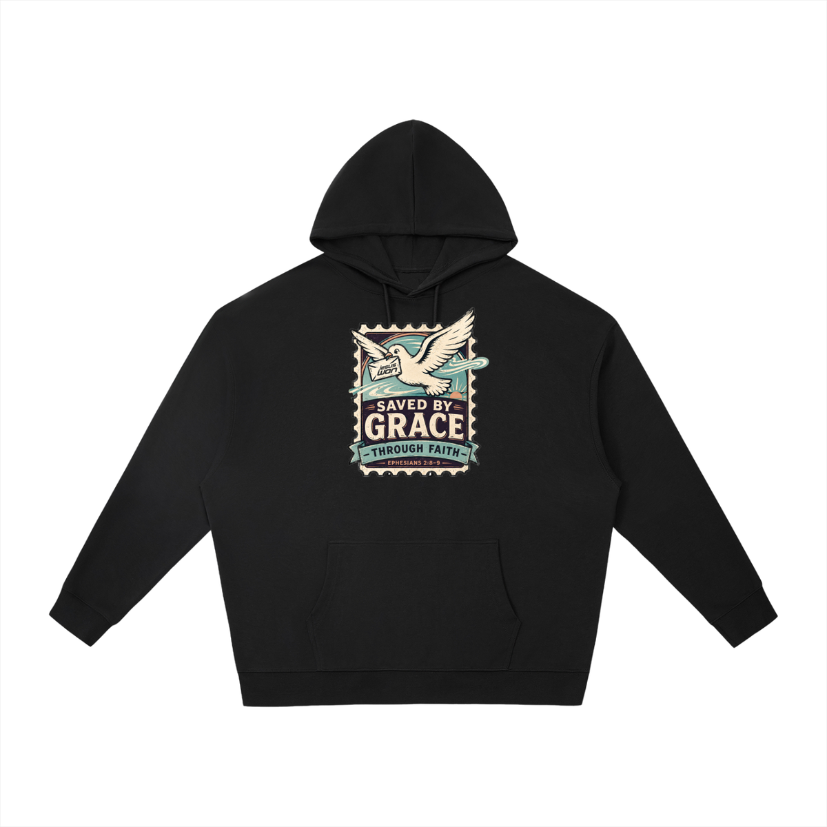 SAVED BY GRACE -THROUGH FAITH- - EPHESIANS 2:8-9 - Hoodie