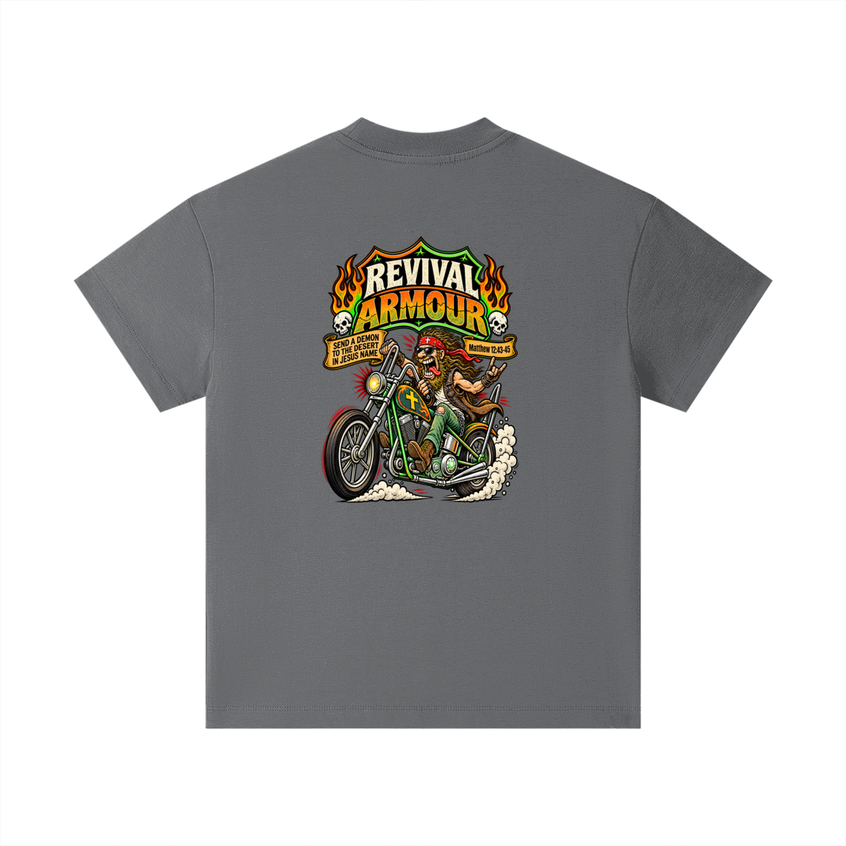 JESUS SAVES REVIVAL ARMOUR SEND A DEMON TO THE DESERT IN THE NAME OF JESUS Kids T-Shirt
