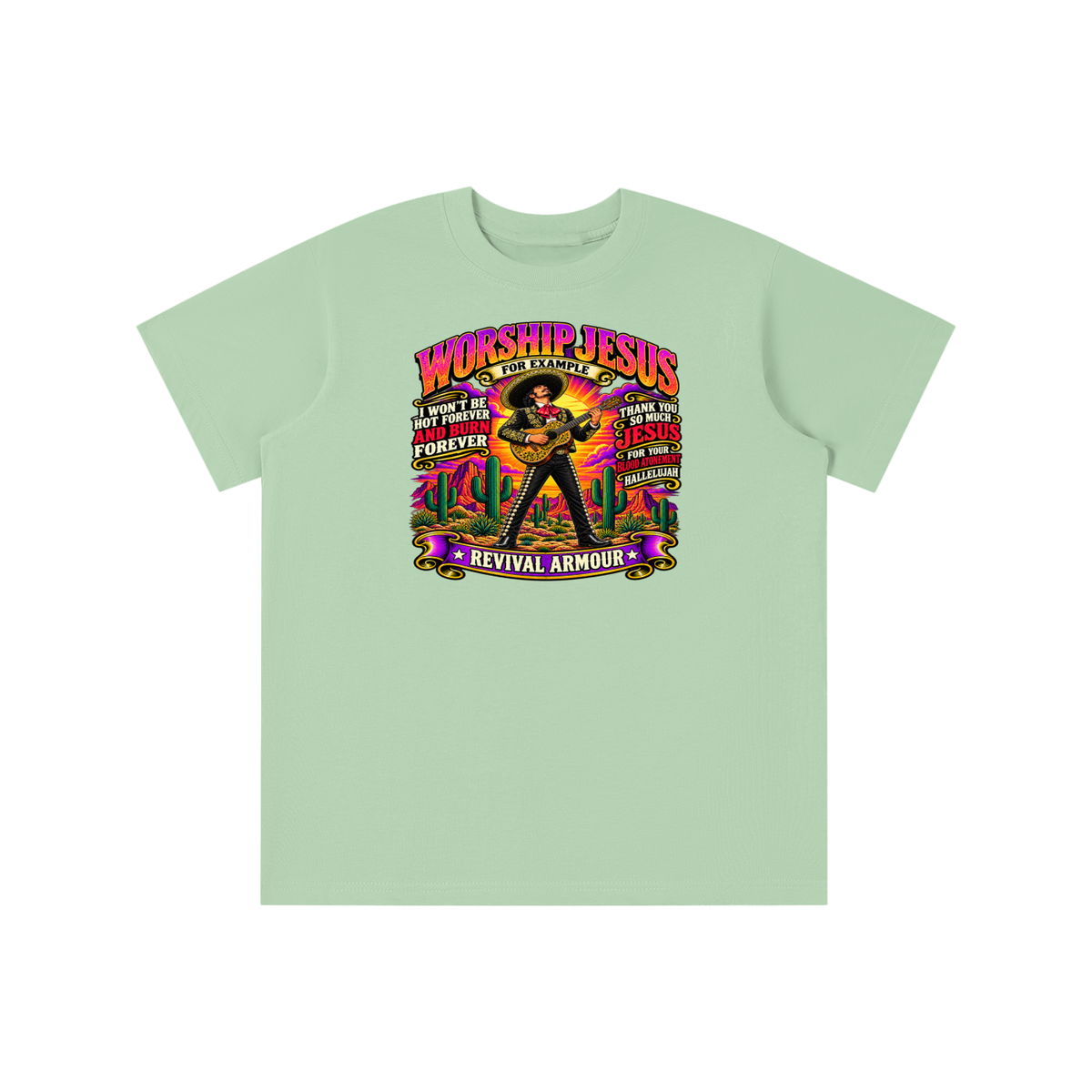 WORSHIP JESUS revival armour youth T-shirt
