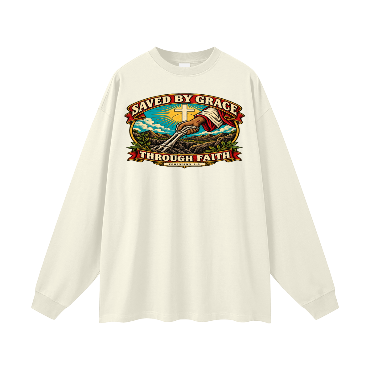 Saved by Grace through Faith Long Sleeve T-Shirt