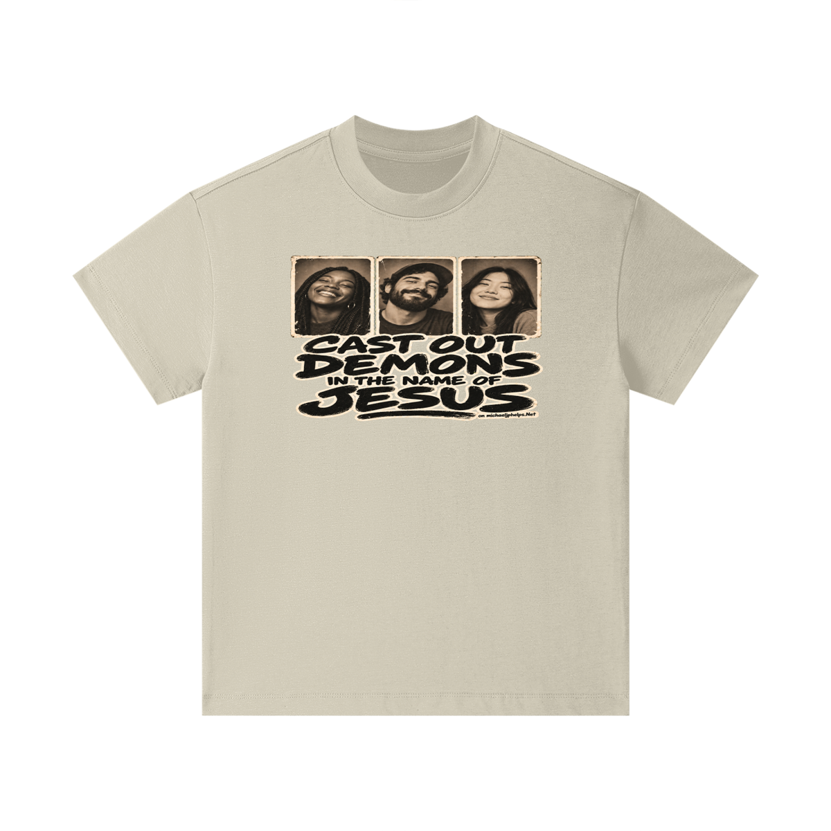 Cast out demons in the name of Jesus on Michaeljphelps.Net Kids T-Shirt
