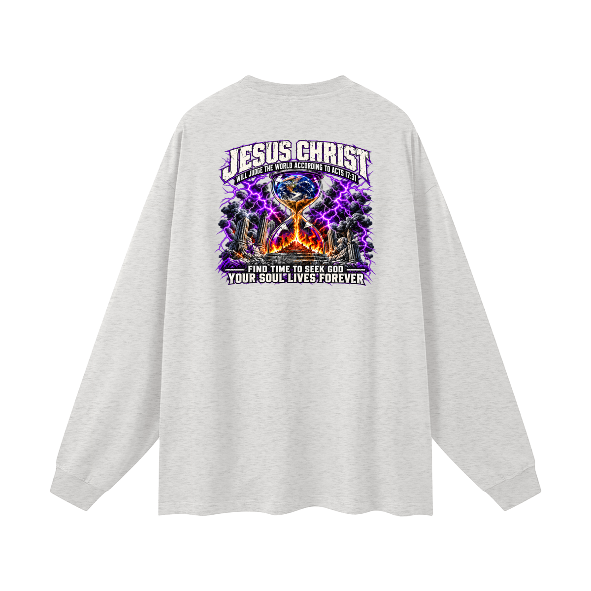THE STRUGGLE IS REAL BUT SO IS JESUS - INSPIRED BY 1 PETER 5:10 - Long Sleeve T-Shirt