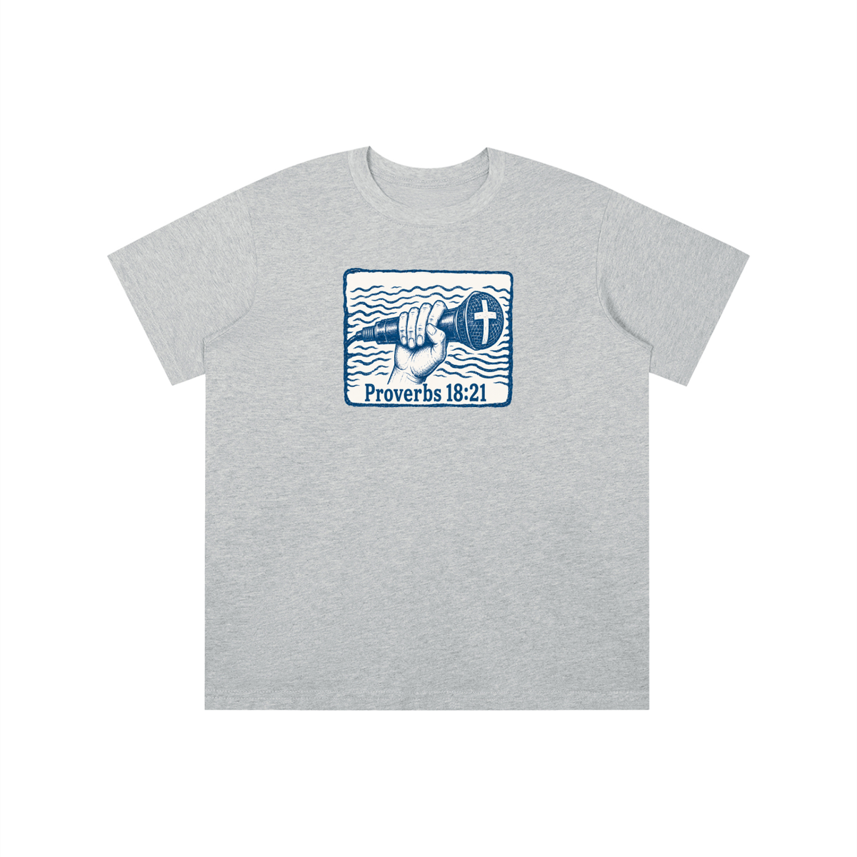 Proverbs 18:21 mic youth T-shirt