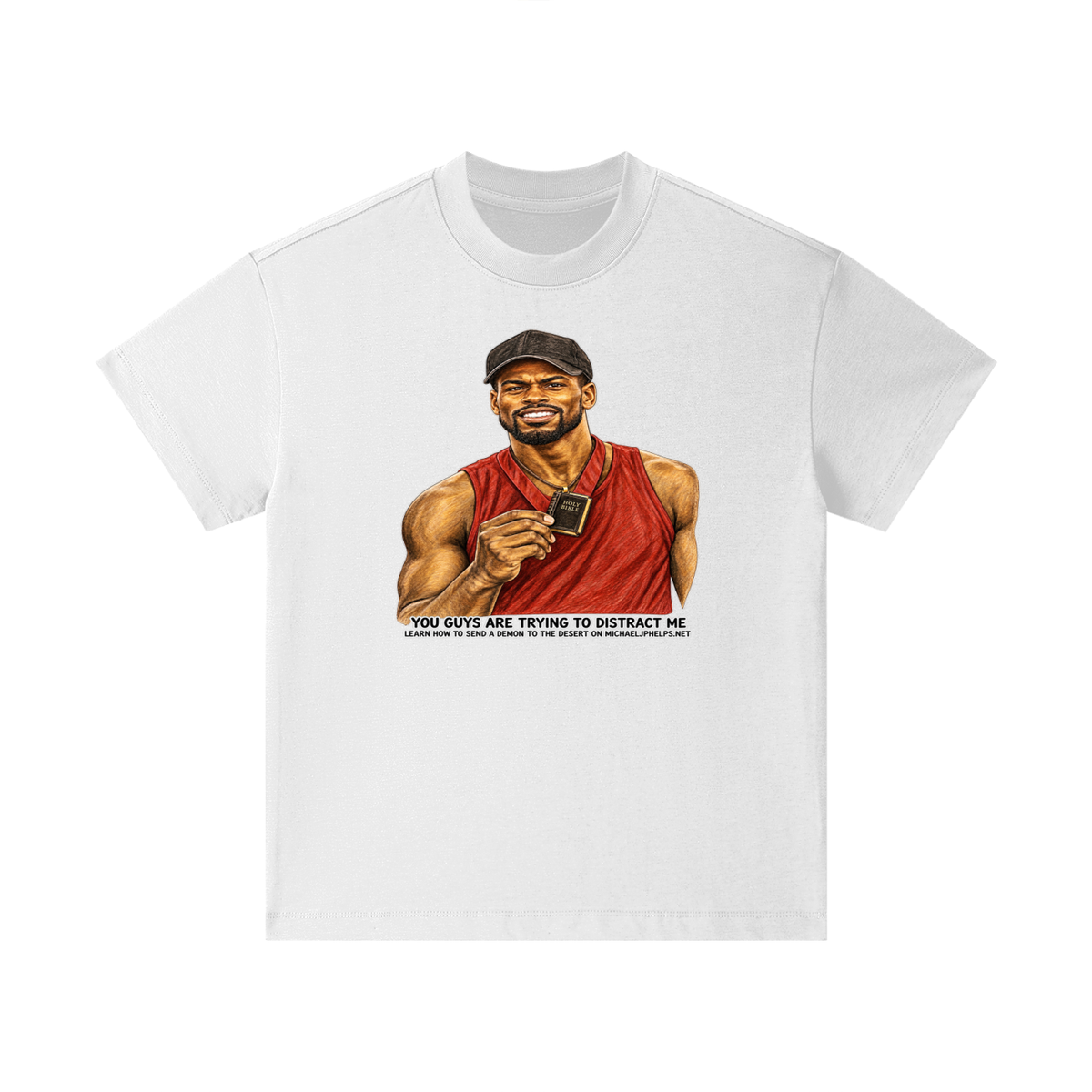YOU GUYS ARE TRYING TO DISTRACT ME LEARN HOW TO SEND A DEMON TO THE DESERT ON MICHAELJPHELPS.NET Kids T-Shirt