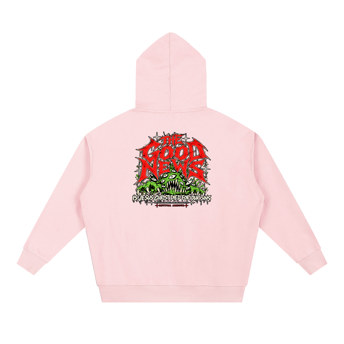 ACCORDING TO 1 CORINTHIANS 15:1-4 NLT THE GOOD NEWS IS JESUS CHRIST DIED FOR OUR SINS HEAVEN AND HELL ARE PLACES Hoodie