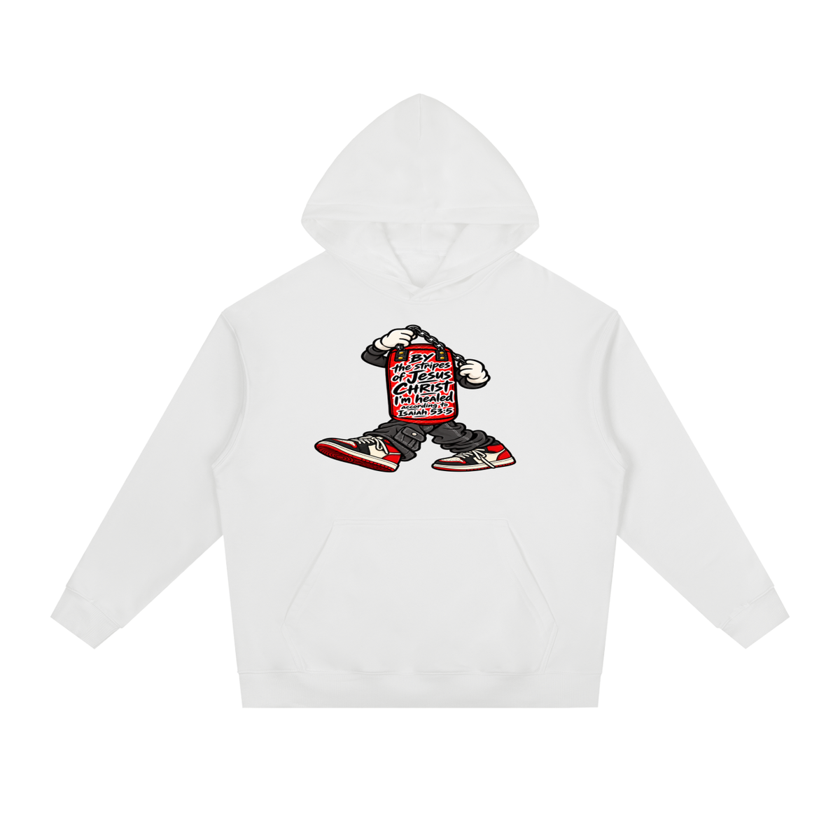 BY the stripes of Jesus CHRIST I'm heAled According to Isaiah 53:5 Hoodie