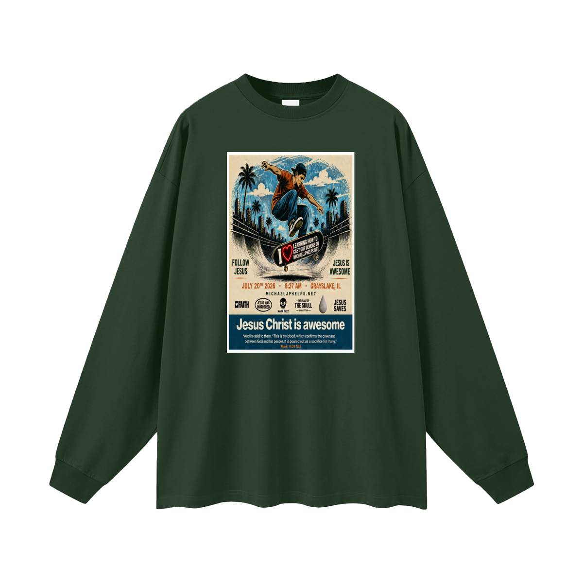 Jesus is awesome Long Sleeve T-Shirt