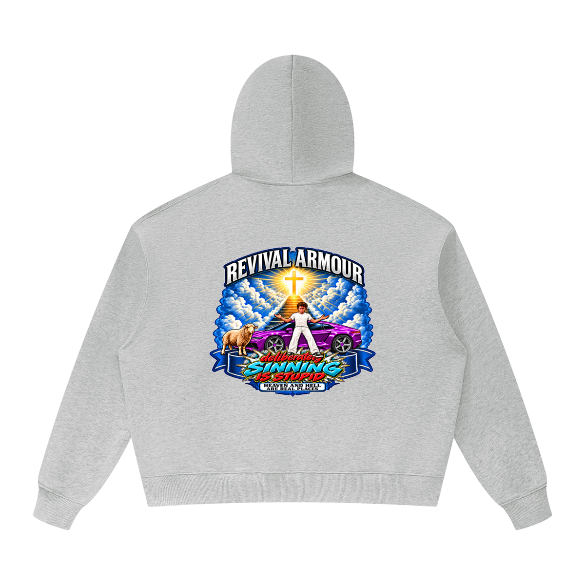 REVIVAL ARMOUR deliberately SINNING IS STUPID HEAVEN AND HELL ARE REAL PLACES DITCH UNGODLINESS Triggered by MARK 1:15 Hoodie