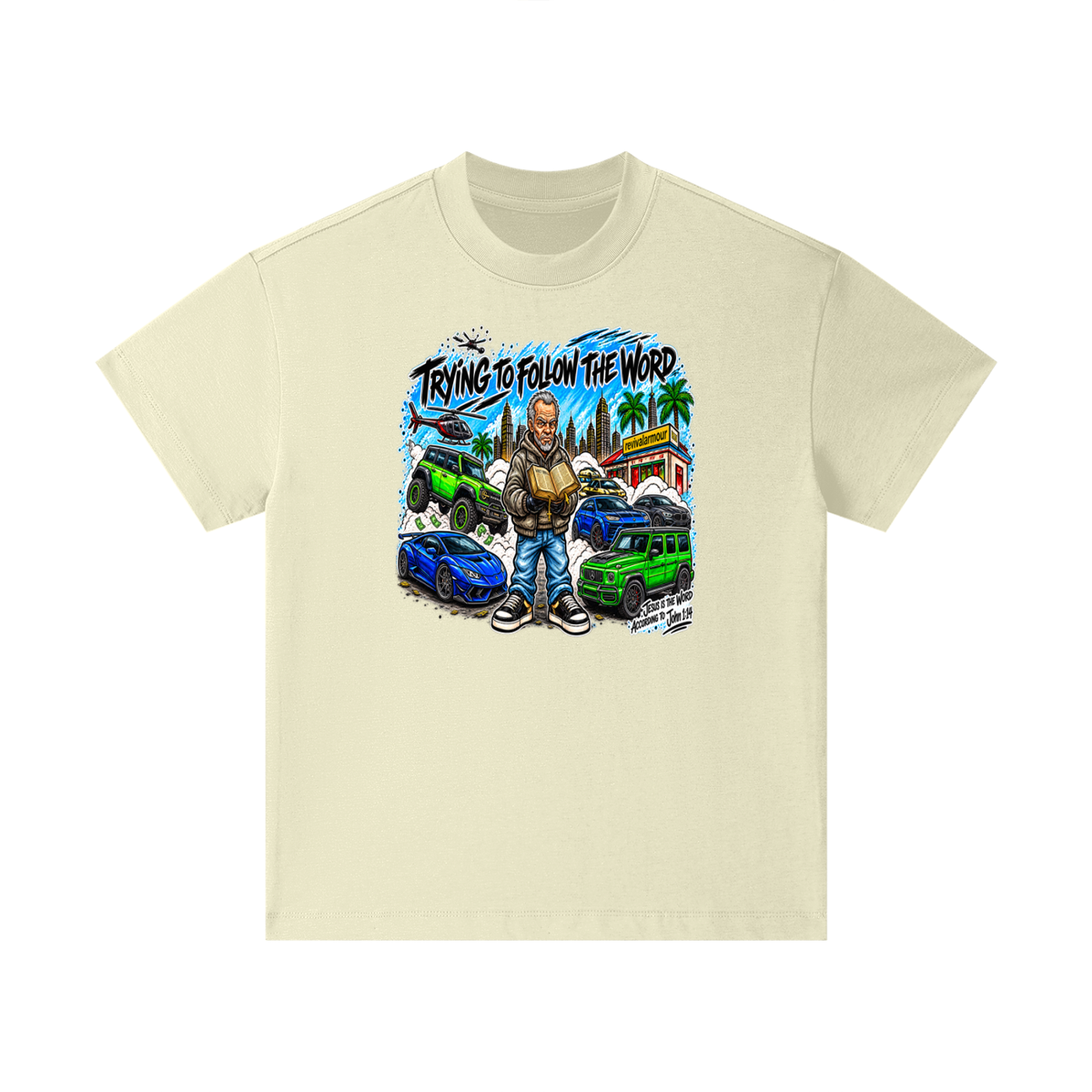 TRYING TO FOLLOW THE WORD Kids T-Shirt